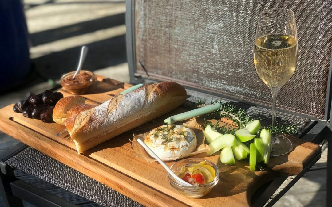 Baked Garlic and Rosemary Brie