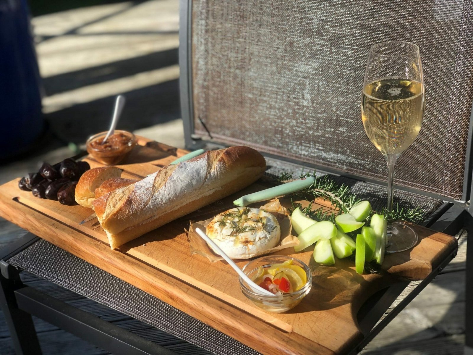 Baked Garlic and Rosemary Brie